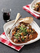 Slow-cooked French beef stew