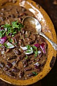 Kidney bean stew with red onions (Kenya, Africa)