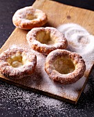 Ausgezogene (Bavarian-style doughnuts) sprinkled with sugar