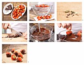 How to prepare chocolate-coated strawberries