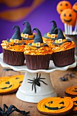 Cupcakes für eine Halloween-Party