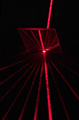 Laser Beam Split By Diffraction Grating