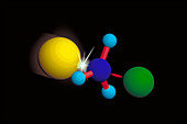 Computer model of a chemical reaction