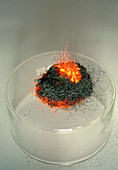 Ammonium dichromate burning