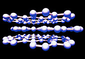 Molecular graphic of graphite
