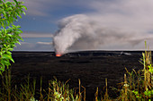 Ash and Steam Eruption at Kilauea Volcano