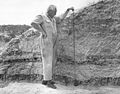Louis Leakey at Olduvai Site