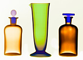 X-ray of Glassware Bottles