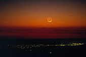 Earthshine on Young Moon