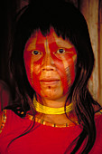 Kayapo woman of the Para region. Brazil