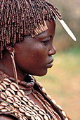 Woman of the Hamar tribe. Turmi,Ethiopia