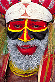 Man of the Mendi tribe. Papua,New Guinea