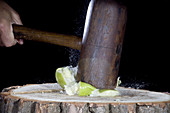 Apple Smashed With Mallet