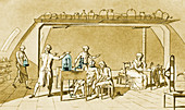 Lavoisier Experimenting
