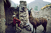 Boy with Llama,Peru