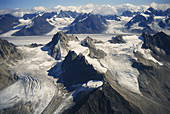 Glaciers in the Alaska Range