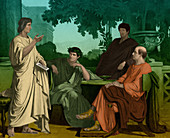 Philosophers at the house of maecenas