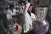Chemists Working on Perfume Formula
