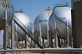Riyadh Refinery gas tanks