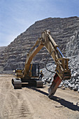 Digger at Open-pit Copper Mine,Chile