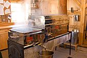 Maple Syrup Being Made