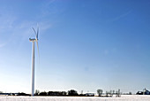 Windmill on farm,Minnesota,USA