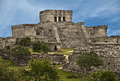 The Castle at the Ruins of Tulum,Mexico