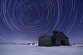 Barn and Star Trails