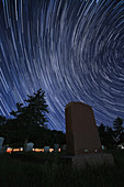 Cemetery and Star Trails