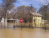 Home Flooded by Ohio River