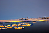 Midnight Sun Colours the Antarctic