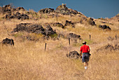 Hiker,Lava Beds National Monument,CA