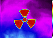 Thermogram of a Radiation Sign