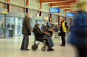 Passenger in wheelchair