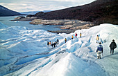 Tourists on Moreno Glacier