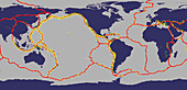 Tectonic Plates and Earthquake Areas