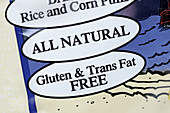 Gluten & Trans Fat Free Label