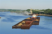 Tugboat Barge on Illinois River