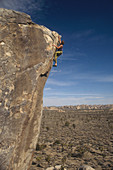 Rock Climber Climbing,California