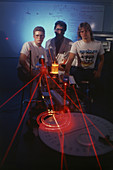 Students Learn to Operate Lasers