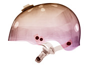 X-Ray of Skateboard Helmet