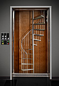 Elevator with Stairs,illustration