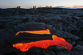 Lava and Tourists,Hawaii