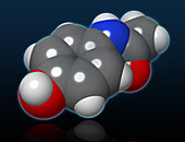 Acetaminophen Molecule,illustration