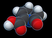 Carbapenem Molecular Model,illustration