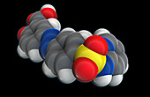 Sulfasalazine Molecule,illustration