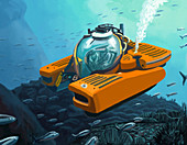 Submersible,illustration