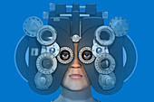 Eye Examination,illustration