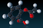 Aspirin,Molecular Model,illustration