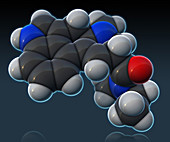 LSD Molecular Model,illustration